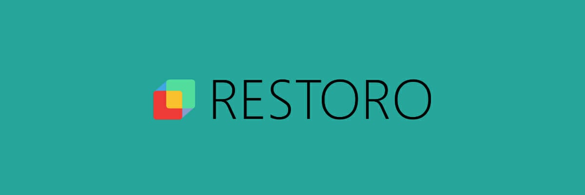 logotipo de restauración