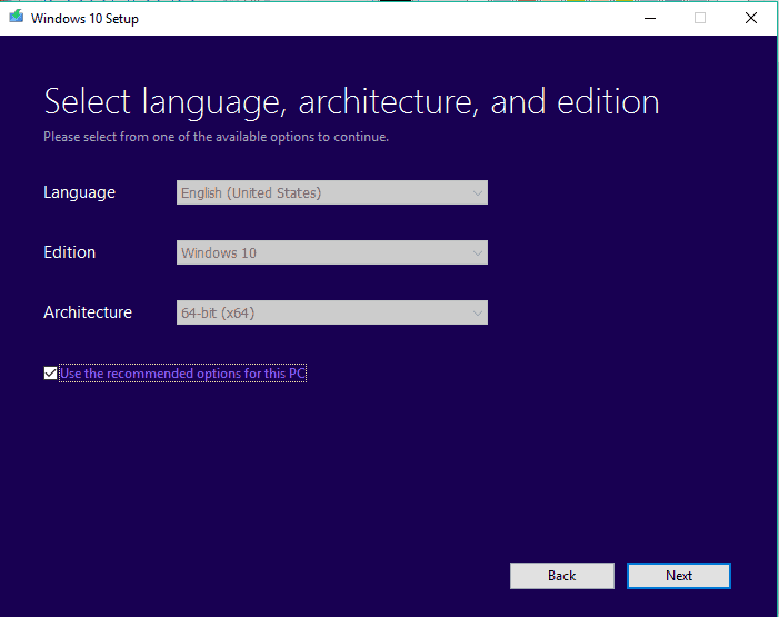 Instalación manual de actualización de aniversario de Windows 10 3