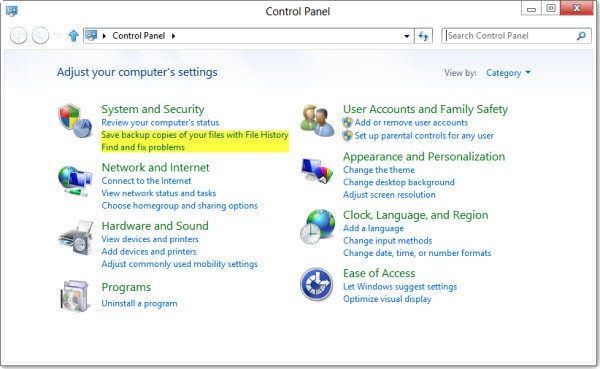 copia de seguridad de la configuración de Windows 8.1