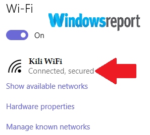 red wifi 0x800f0954 windows 10