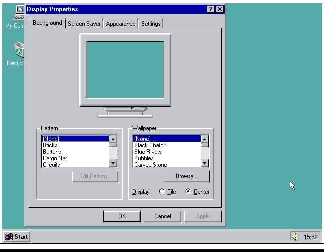 cambiar el fondo de windows 95 en windows 10