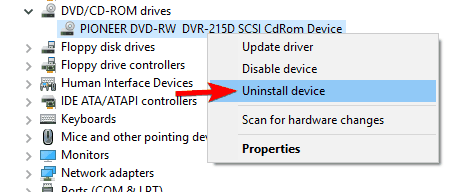 La unidad de CD de Windows 10 no reproduce CD