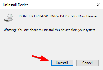 Windows 10 mi unidad de CD desapareció