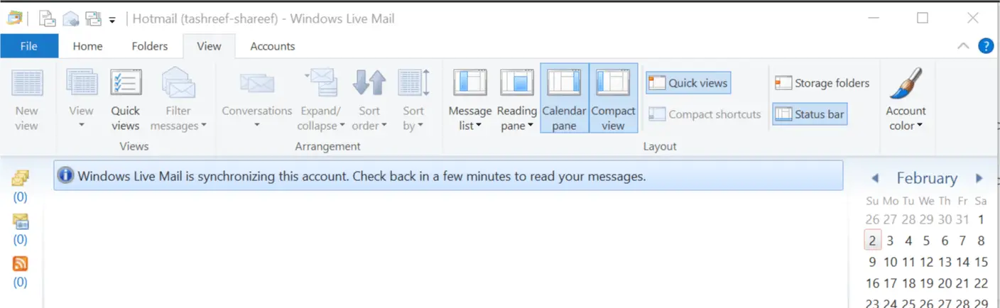 Cambiar la ubicación de la carpeta de Windows Live Mail