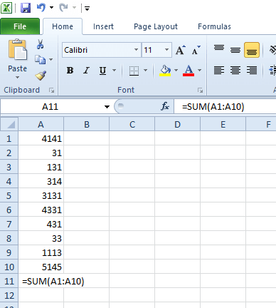 La función con espacios en la hoja de cálculo de Excel no se suma correctamente