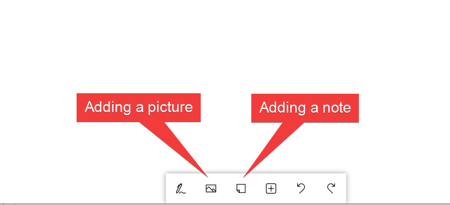 cómo agregar una imagen y una nota adhesiva