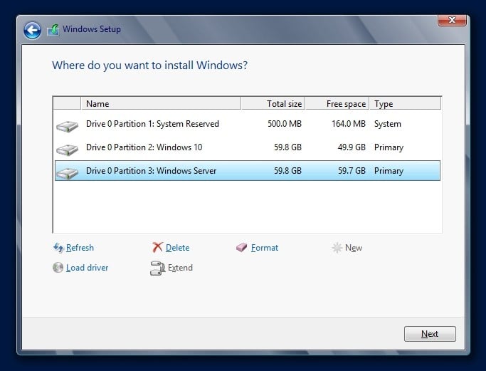 Cómo iniciar dualmente Windows 10 y Windows Server
