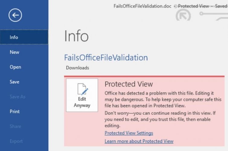 Office detectó un problema con este archivo [Protected View] - Expertos En  Linea