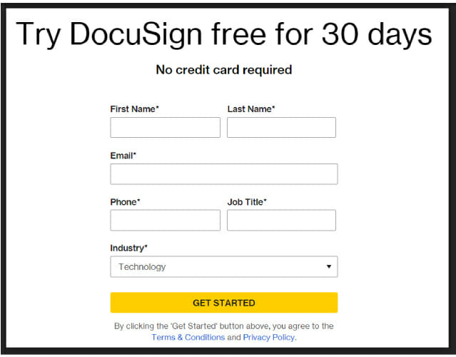 DocuSign para crear firma para archivos pdf
