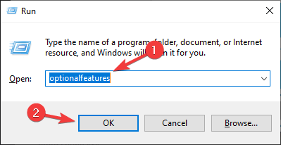 funciones opcionales ventana de ejecución cómo activar las funciones de Windows