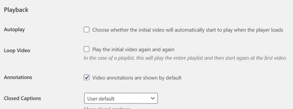 reproducción automática de videos de YouTube incrustados