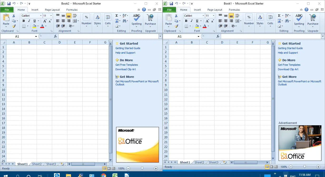 Ventanas de Excel cómo abrir dos archivos de Excel en ventanas separadas