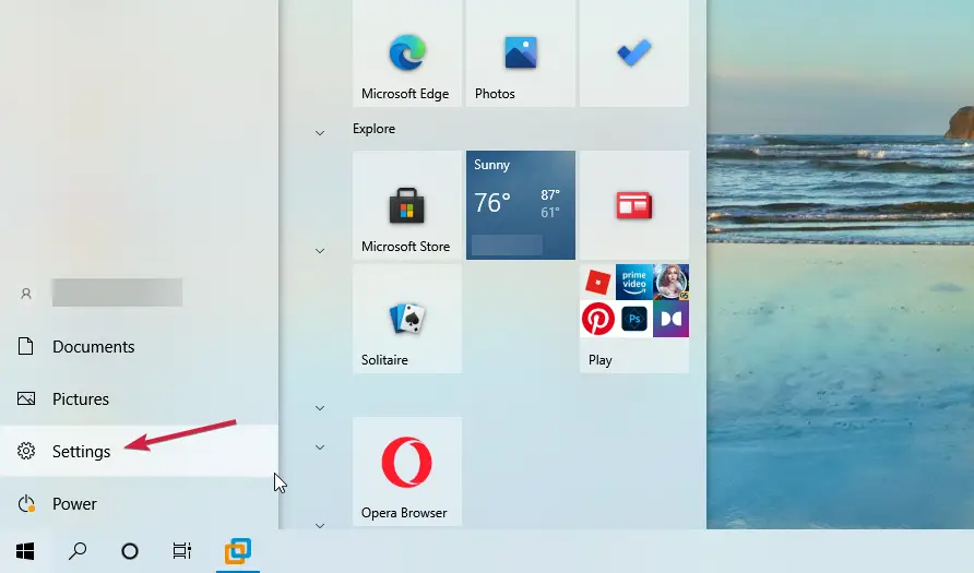 Configuración de la barra de tareas de Windows 10
