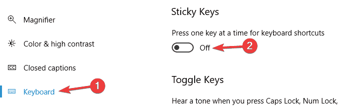 Sticky Keys se encienden aleatoriamente