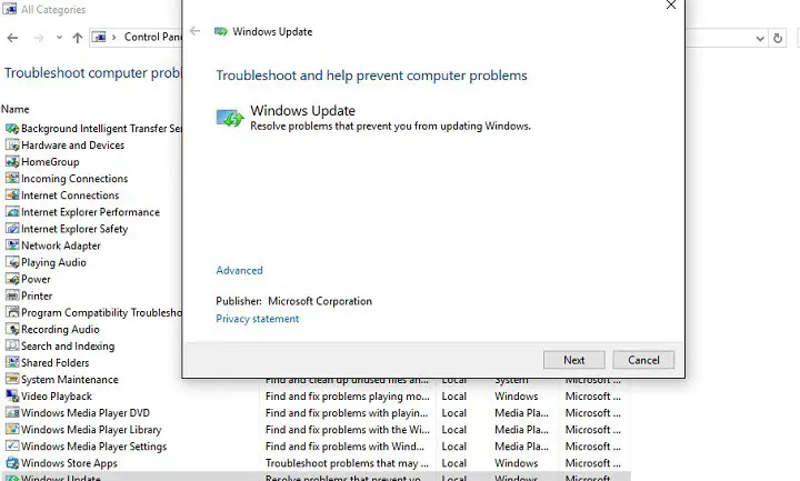 Solucionar problemas de instalación de actualización de aniversario de Windows 10 falla