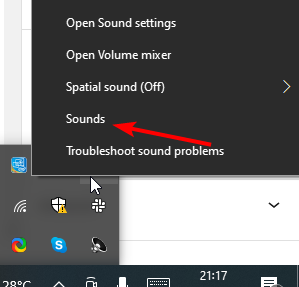 la opción de sonidos la grabadora de voz de windows no funciona