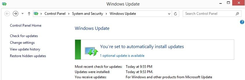 no me aparece la actualizacion de windows 8.1