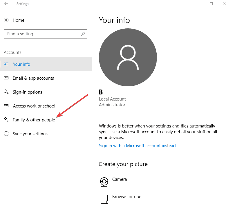Error de Windows 10 al aplicar seguridad