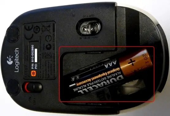 Problemas de duración de la batería del mini mouse inalámbrico Logitach M187