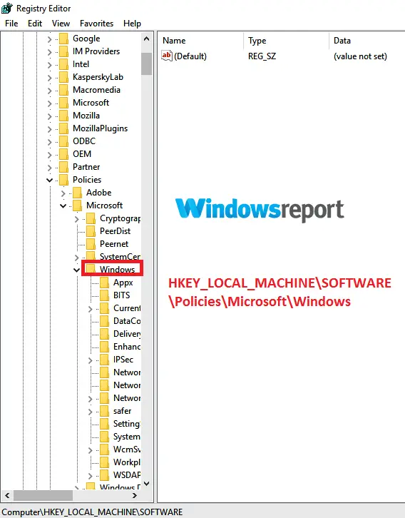 Cómo detener el editor de registro de actualización automática de Windows 10