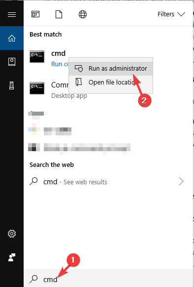 el administrador del símbolo del sistema Windows no puede encontrar el certificado
