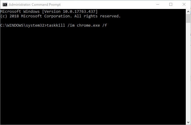 taskkill /im proceso-nombre /f matar proceso cmd