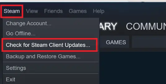 Steam - Buscar actualizaciones