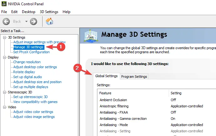 administrar la configuración 3D hacer que los emuladores sean más rápidos