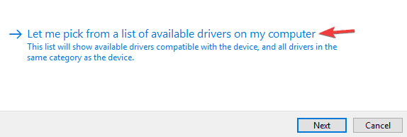 déjame elegir de una lista de controladores disponibles Windows no puede instalar la interfaz ADB