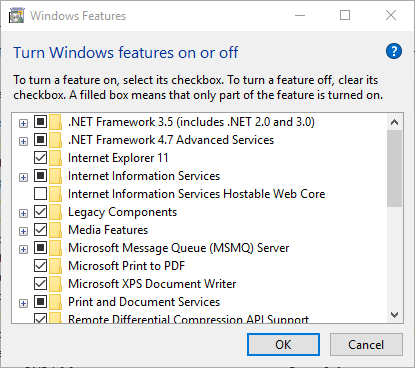 La computadora con características de Windows no muestra tener habilitado vt-x/amd-v