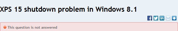 xps 15 problema de apagado en windows 8.1