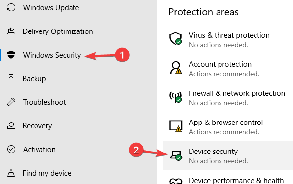 el modo sin formato de seguridad del dispositivo no está disponible por cortesía de Hyper-V Windows 10