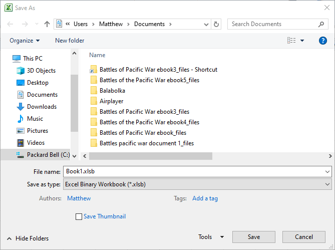 Guardar como archivo de Excel comprimido en la ventana no más pequeño