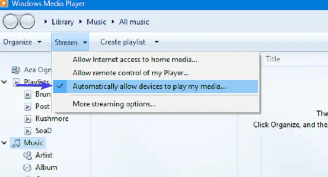 La transmisión de medios no funciona en Windows 10, permite que los dispositivos reproduzcan mis medios