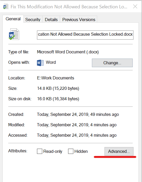 Esta modificación no está permitida error en MS Office [SOLVED] - Expertos  En Linea