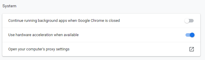 Abra la opción de configuración de proxy de su computadora Google Chrome no muestra los comentarios de YouTube
