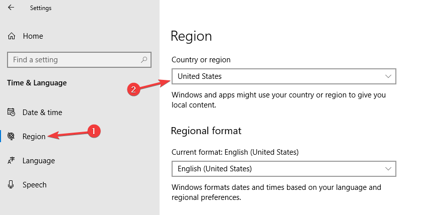país o región 0x803f7003 Error de descarga de Minecraft en Windows Store