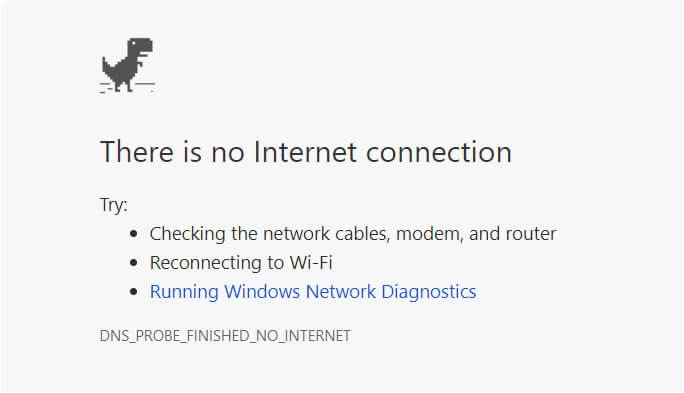 Problema de conexión a Internet