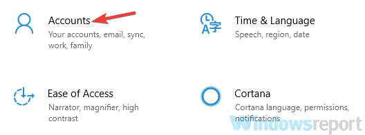 aplicación de configuración de cuentas Administrador de tareas Windows 10 no funciona no abre