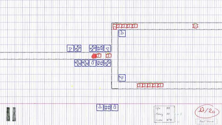 juego de windows 8 de defensa de papel