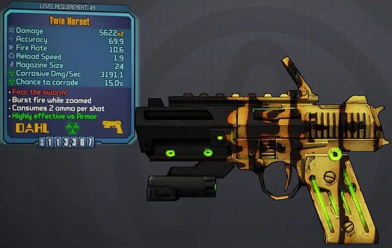 Códigos de armas de Borderlands 2