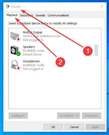 Salida de NVIDIA no conectada en error de Windows 10