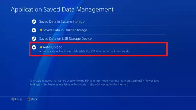 copia de seguridad de datos guardados de PS4