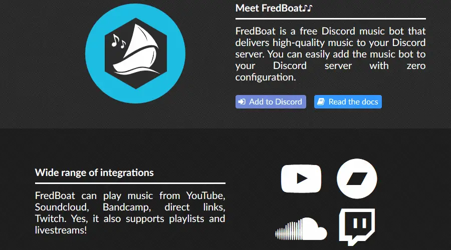 fredboat discordia música bot