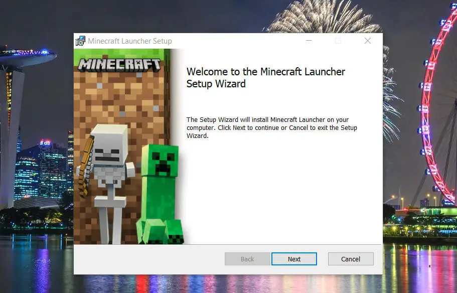 La ventana del iniciador de Minecraft descargar Minecraft Windows 11