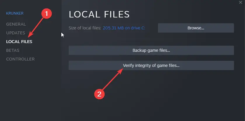 Verificar la integridad de los archivos de Steam