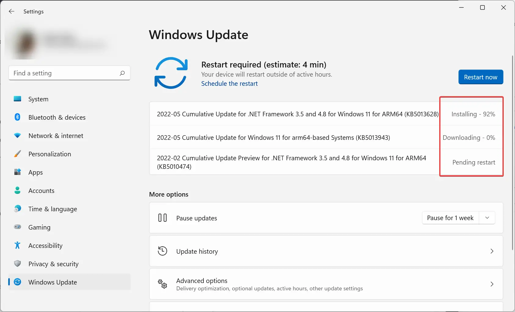 Descarga e instalación de las nuevas actualizaciones de Microsoft