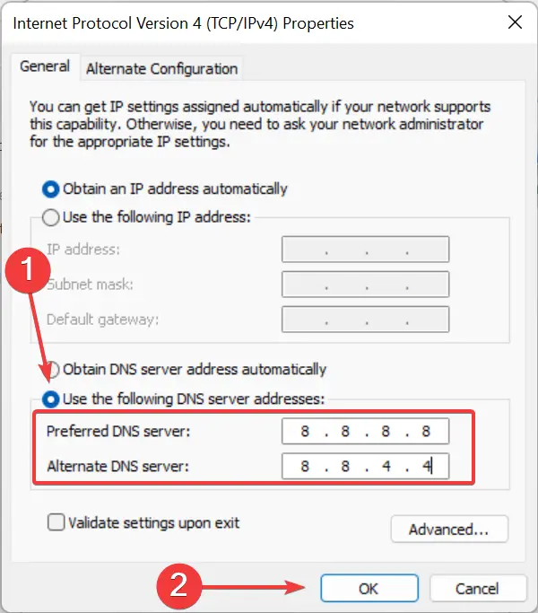Cambiar el servidor DNS para arreglar la sala de chat valorant no conectado
