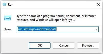 Ejecutar actualización de Windows