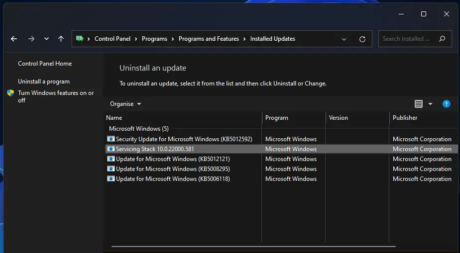 Las actualizaciones instaladas se retrasan después de la actualización de Windows